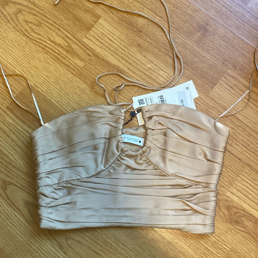 Zara champagne top